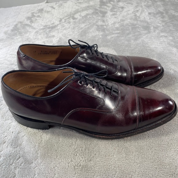 Johnston Murphy Optima Oxford Dress Shoes Mens 13 Burgundy Cap Toe Office Luxury main image 7